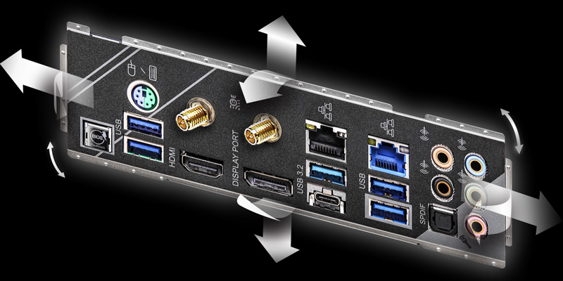 Flexible Integrated IO Shield